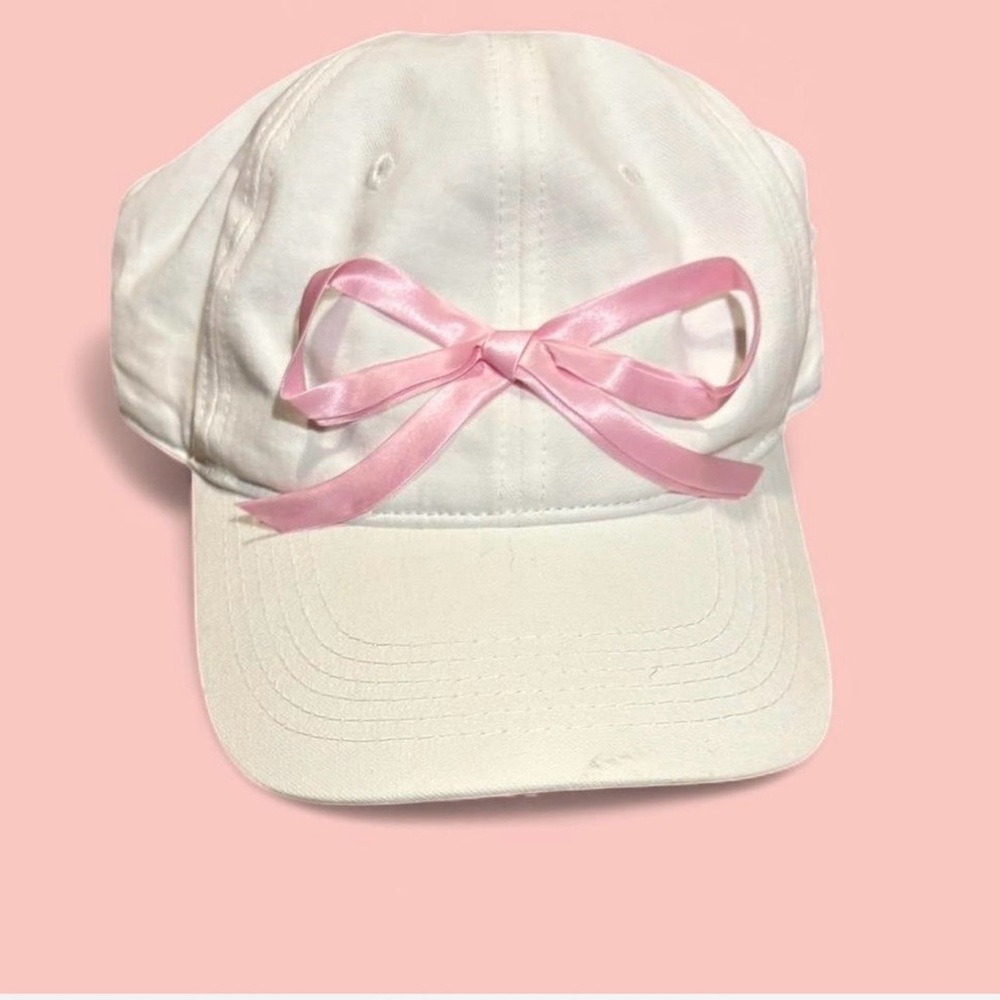 Pink Bow baseball cap